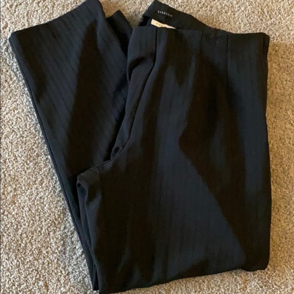 Avenue Black slacks pants Pin stripe workwear size 14